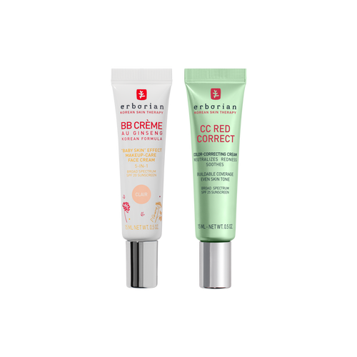 CC Red Correct and BB Cream Clair Travel Duo 15 ml | Erborian