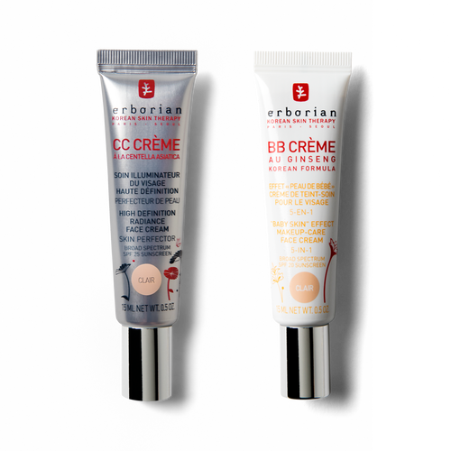 BB and CC Cream Travel Size Duo Clair 15 ml | Erborian
