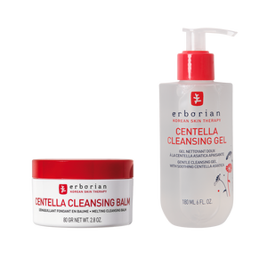 Korean Double Cleansing Duo &mdash; gel cleanser & solid oil balm | Erborian